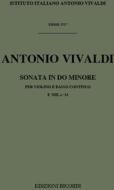Sonate Per Vl. E B.C.: In Do Min. Rv 6 F Xiii, 14 - T 372 Opere Strumentali Di A. Vivaldi (Malipiero)