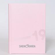 Smemoranda 2019. Diario Smemo 16 mesi medium. Rosa e argento