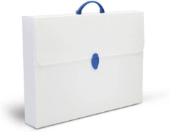 Valigetta quadra polionda cm 27x38x5 bianco