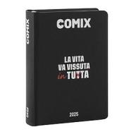 Comix 2024-2025. Agenda 16 mesi mini. Nero e bianco