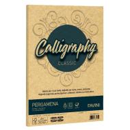 Confezione 50 fogli carta pergamena Calligraphy A4 cm 21x29,7 gr 190 colore oro