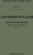 Sonate Per Strum. A Fiato E B.C.: Per Fl. In Re Min. Rv 49 -  (F Xv, 5 - T 517) Opere Strumentali Di A. Vivaldi (Malipiero)