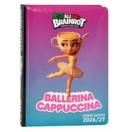Diario datato 12 mesi Standard Skifidol Ballerina Cappuccina Italian Brainrot-Diario scolastico 2026-2027