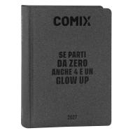 Agenda Comix 16 mesi Standard Charcoal-Diario scolastico 2026-2027 per Liceo scientifico