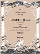 Concerto N. 6 In La Magg. G.465 Ed. A. Pais - Riduzione Per Violoncello E Pianoforte Spartito