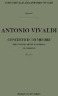 Concerti Per Vl. Archi E B.C.: In Do Min. 'Il Sospetto' Rv 199 F I, 2 - T 4 Opere Strumentali Di A. Vivaldi (Malipiero)