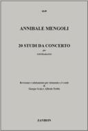 20 Studi Da Concerto Per Contrabbasso Revisione E Adattamento Per Strumento A 4 Corde Di G Scala E A Trebbi