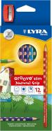Matite colorate Lyra Groove slim natural grip 12 pezzi