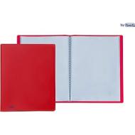 Porta listino formato interno cm 22x30 20 buste colore rosso