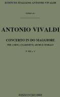 Concerti Per Strumenti Diversi, Archi E B.C.: In Do Per 2 Ob. E 2 Cl. Rv 559 F Xii, 2 - T 10 Opere Strumentali Di A. Vivaldi (Malipiero)