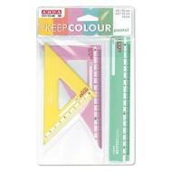 Set da disegno 3 pezzi Pastel KeepColour (colori assortiti)