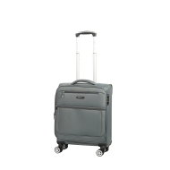 Trolley cabina in tessuto Panama grigio cm 55x40x20 (75255)