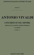 Concerti Per Strumenti Diversi, Archi E B.C.: In Sol Min. Per Fl. E Fg. 'La Notte' Rv 104 F Xii, 5 - T 33 Opere Strumentali Di A. Vivaldi (Malipiero)