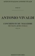 Concerti Per Vl., Archi E B.C.: In Mi Bem. Rv 254 F I, 9 - T 38 Opere Strumentali Di A. Vivaldi (Malipiero)