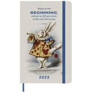 Moleskine 12 mesi - Agenda settimanale Limited Edition Alice in Wonderland Rabbit - Large copertina rigida 2023