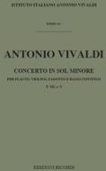 Concerti Per Strumenti Diversi E B.C.: In Sol Min Per Fl. Vl. E Fg. Rv 106 - F Xii, 8 - T 41 Opere Strumentali Di A. Vivaldi (Malipiero)