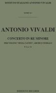 Concerti Per Vl. Archi E B.C.: In Re Min. 'Senza Cantin' Rv 243 F I, 11 - T 45 Opere Strumentali Di A. Vivaldi (Malipiero)