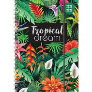 Diario agenda 17 mesi spiralata settimanale 2022-2023 Collegetimer Tropical Dream A5