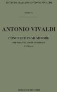 Concerti Per Fg., Archi E B.C.: In Mi Min. Rv 484 F Viii, 6 - T 71 Opere Strumentali Di A. Vivaldi (Malipiero)