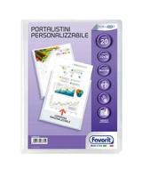 Portalistino personalizzabile con 20 buste finitura ruvida cm 22x30