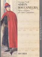 Simon Boccanegra Ed. Tradizionale - Riduzione Per Canto E Pianoforte (Testo Cantato Italiano) Opera Vocal Score Series - Spartito (Ril. Brochure)