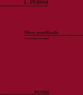 Missa Pontificalis A 3 Voci Miste Con Organo Partitura