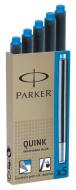Confezione 5 cartucce stilo parker blu lavabile (1950383)