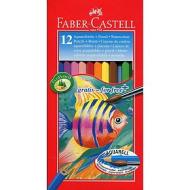 Astuccio 12 matite colorate acquerellabili con pennello