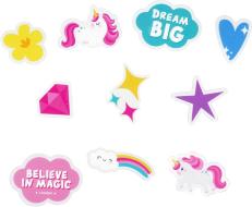 Set 30 decorazioni per raggi della bicicletta unicorno