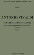 Concerto In Do Maggiore Op.Viii N.12 Rv 178 (F I, 31 - T 85) Ed. G.F. Malipiero - Per Violino (O Oboe), Archi E Organo (O Cembalo) Opere Strumentali Di A. Vivaldi (Malipiero) - Partitura