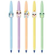 Penna Cristal colore blu mini-figurine di animaletti assortiti