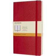 Moleskine - Taccuino Classic a righe rosso scarlatto - Large copertina morbida