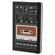 Moleskine taccuino a righe large. Audio Cassette rosso. Limited edition.