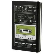 Moleskine taccuino a pagine bianche large. Audio Cassette verde. Limited edition.