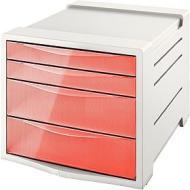 Cassettiera porta documenti 4 cassetti Colour'Ice albicocca