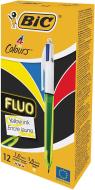 Scatola 12 penne Bic 4 Colours Fluo