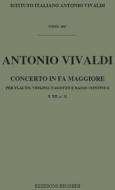 Concerti Per Strumenti Diversi E B.C.: In Fa Per Fl., Vl. E Fg. Rv 100 F Xii, 21 - T 106 Opere Strumentali Di A. Vivaldi (Malipiero)