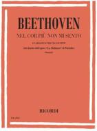 6 Variazioni Su Nel Cor Piu Non Mi Sento Woo 70 - Da La Molinara Di Paisiello Per Pianoforte Spartito