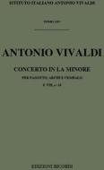 Concerti Per Fg., Archi E B.C.: In La Min. Rv 500 F Viii, 10 - T 119 Opere Strumentali Di A. Vivaldi (Malipiero)