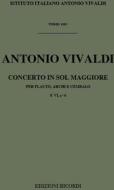 Concerti Per Fl., Archi E B.C.: In Sol Rv 438 F Vi, 6 - T 138 Opere Strumentali Di A. Vivaldi (Malipiero)