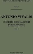 Concerti Per Strumenti Diversi E B.C.: In Do Per Fl., Ob. Vl. E Fg. Rv 88 F Xii, 24 - T 143 Opere Strumentali Di A. Vivaldi (Malipiero)