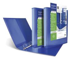 Raccoglitore Nettuno personalizzabile a 4 anelli diametro mm 40 cm 22x30 blu