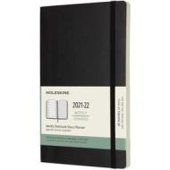 Moleskine 18 mesi - Agenda settimanale nero - Large copertina morbida 2021-2022