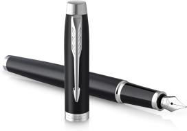 Penna stilografica Parker IM Matt Black Chrome Trim punta fine (2143637)