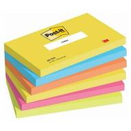 Confezione 6 blocchetti notes adesivi colorati Post-It mm 76x127