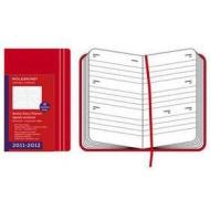 Moleskine 18 mesi - Weekly Diary - Pocket - Copertina rigida rossa 2011-2012 Dimensioni 9 x 14 cm