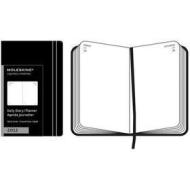Moleskine agenda giornaliera 2012 copertina rigida nera  Dimensioni 6  x 10 cm