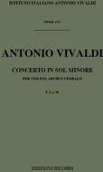 Concerti Per Vl., Archi E B.C.: In Sol Min. Rv 333 F I, 81 - T 175 Opere Strumentali Di A. Vivaldi (Malipiero)