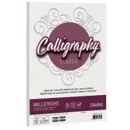 Album 50 fogli bianchi ruvidi formato A4 100 gr Calligraphy Millerighe