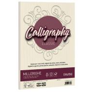 Album 50 fogli avorio ruvidi formato A4 200 gr Calligraphy Millerighe